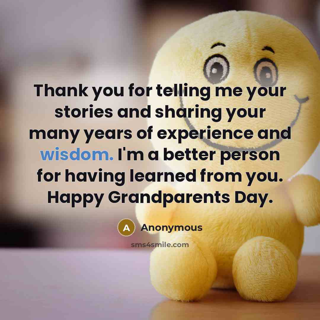 “Thank you for telling me your stories and sharing your…” quote by Anonymous