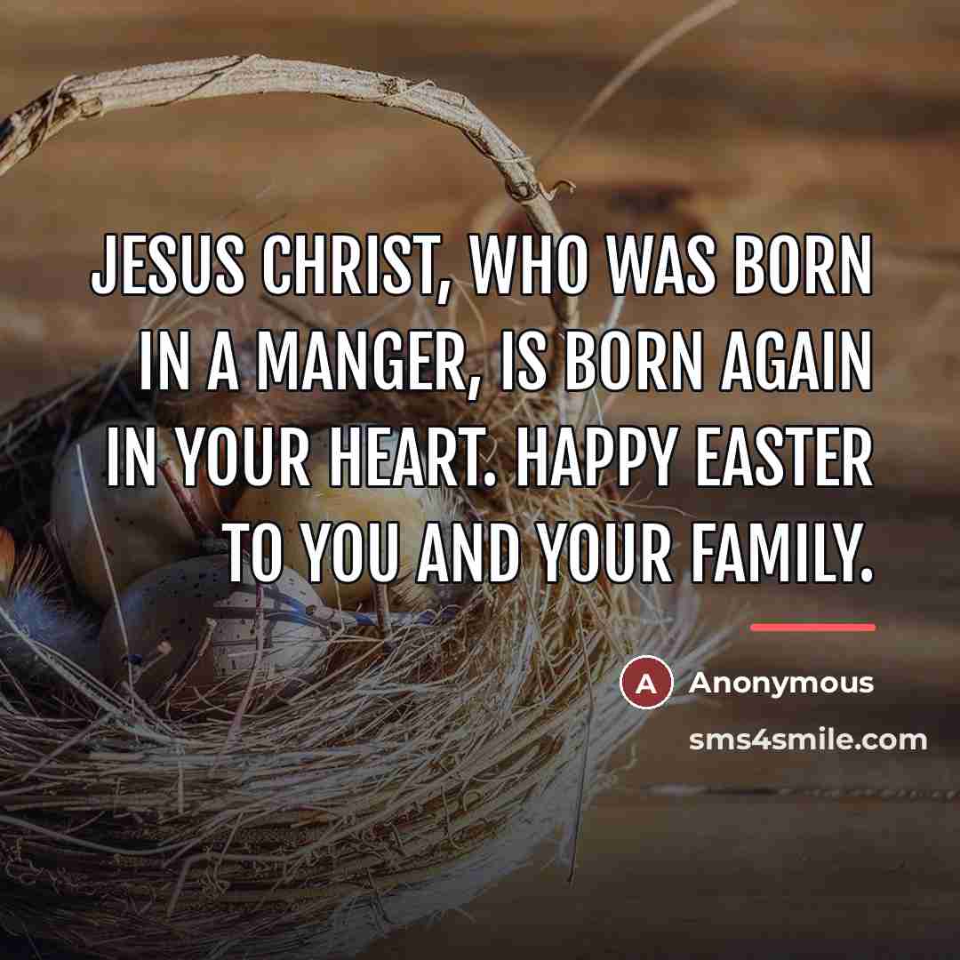 “Jesus Christ, who was born in a manger, is born…” quote by Anonymous
