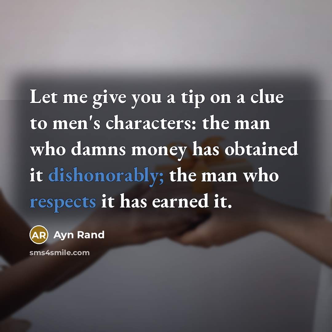 “Let me give you a tip on a clue to…” quote by Ayn Rand
