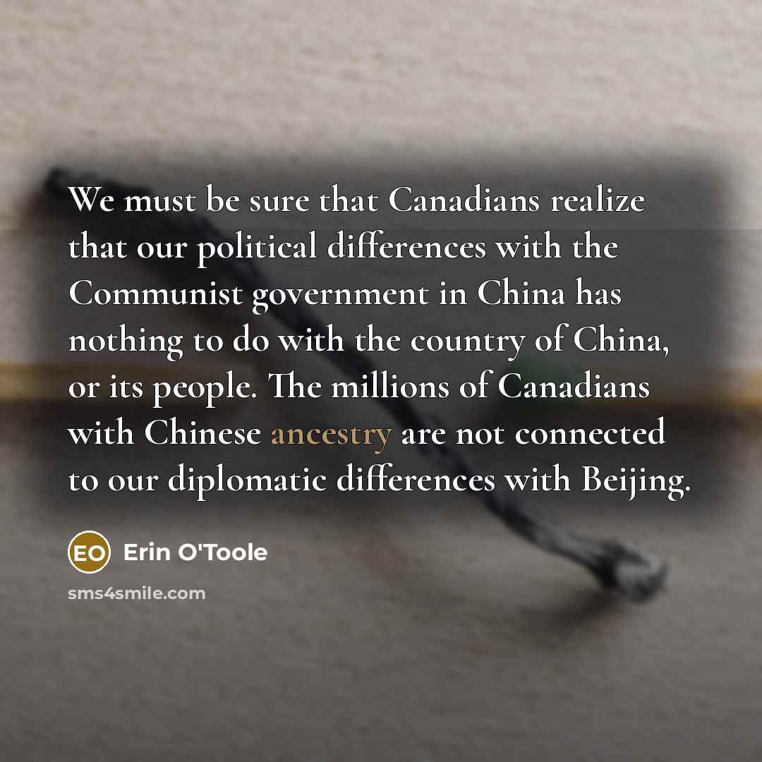 “We must be sure that Canadians realize that our political…” quote by Erin O'Toole