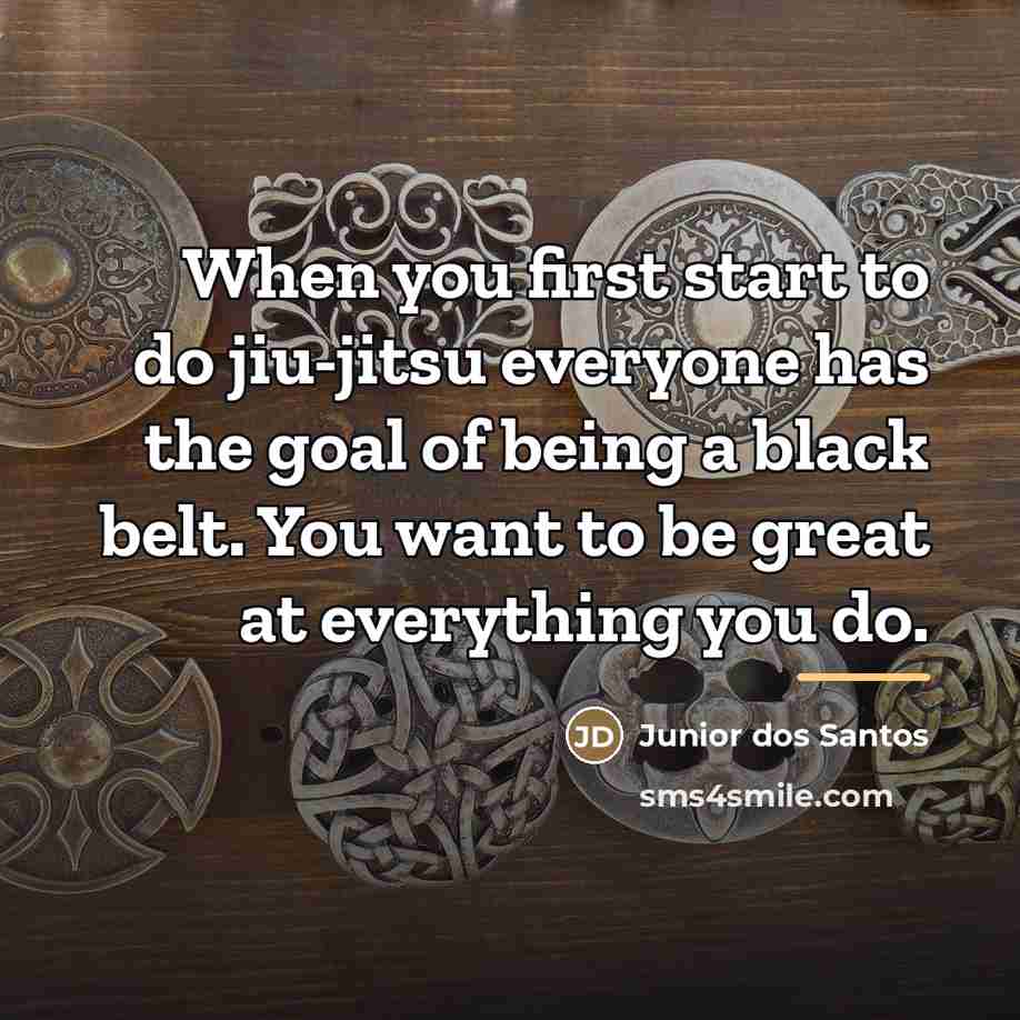 “When you first start to do jiu-jitsu everyone has the…” quote by Junior dos Santos