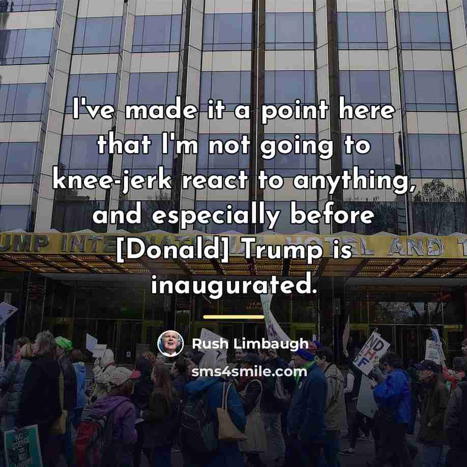 “I've made it a point here that I'm not going…” quote by Rush Limbaugh