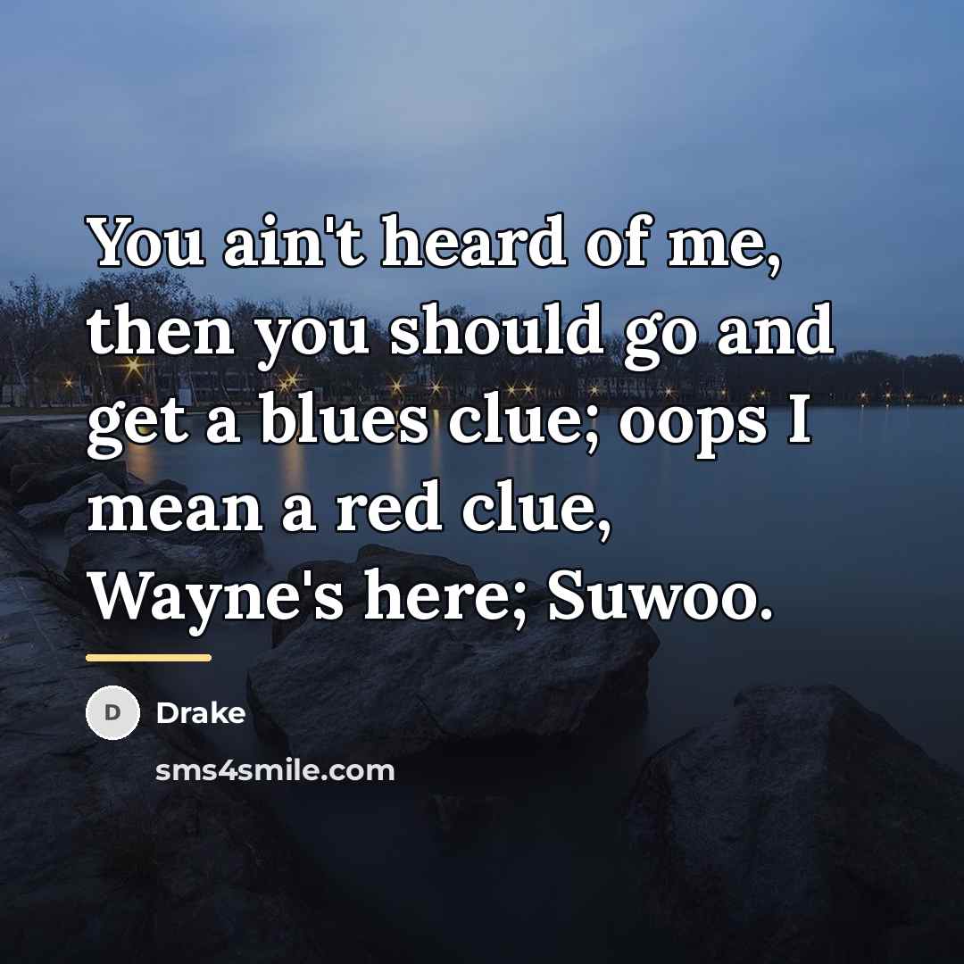 “You ain't heard of me, then you should go and…” quote by Drake