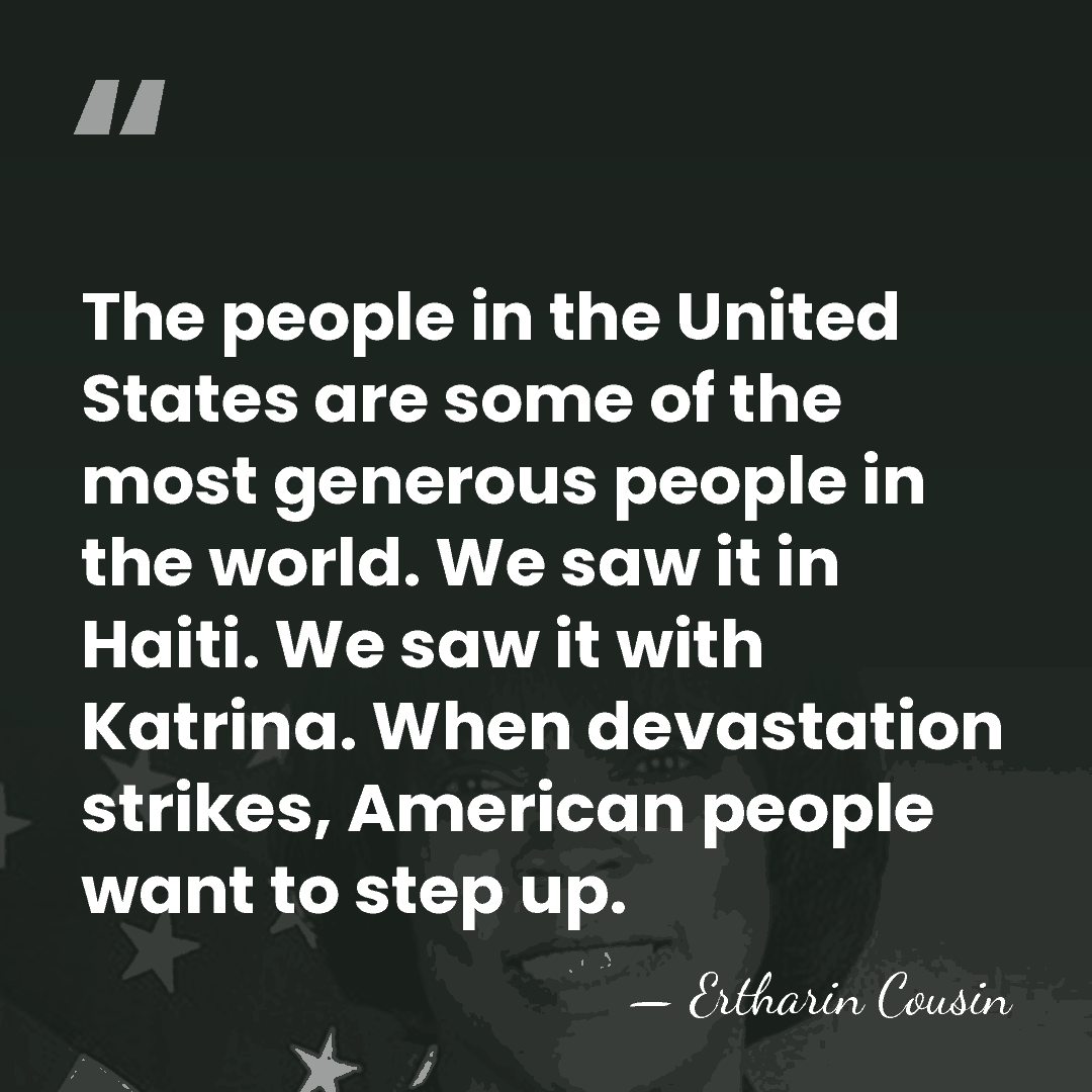 The people in the United States are some of the most generous&hellip; - Ertharin Cousin