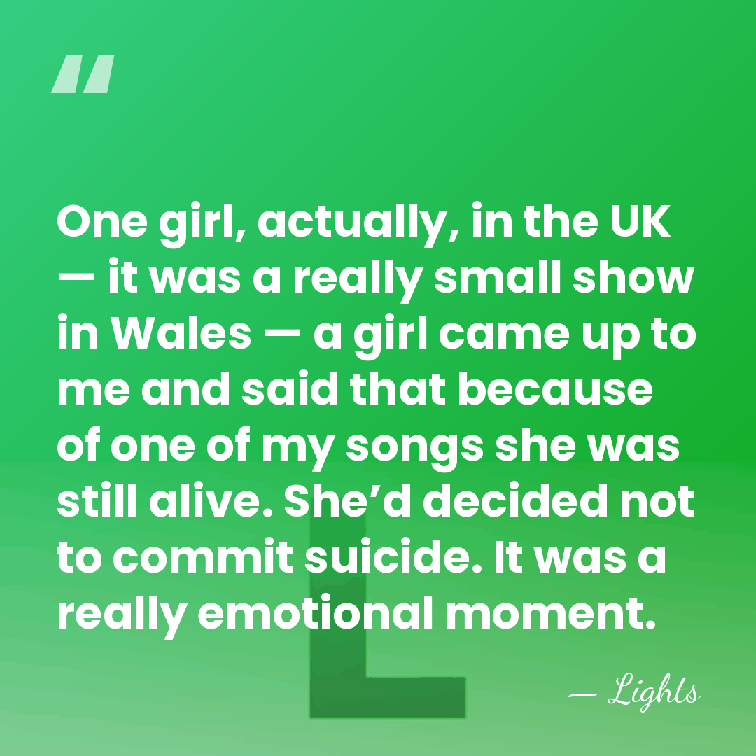 One girl, actually, in the UK — it was a really small&hellip; - Lights