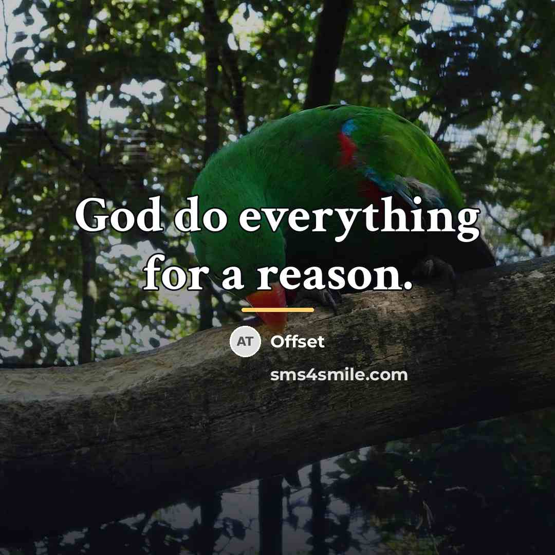 “God do everything for a reason.…” quote by Offset