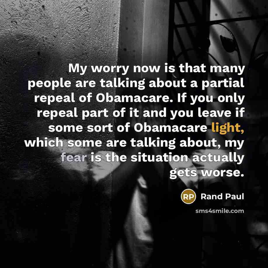 “My worry now is that many people are talking about…” quote by Rand Paul