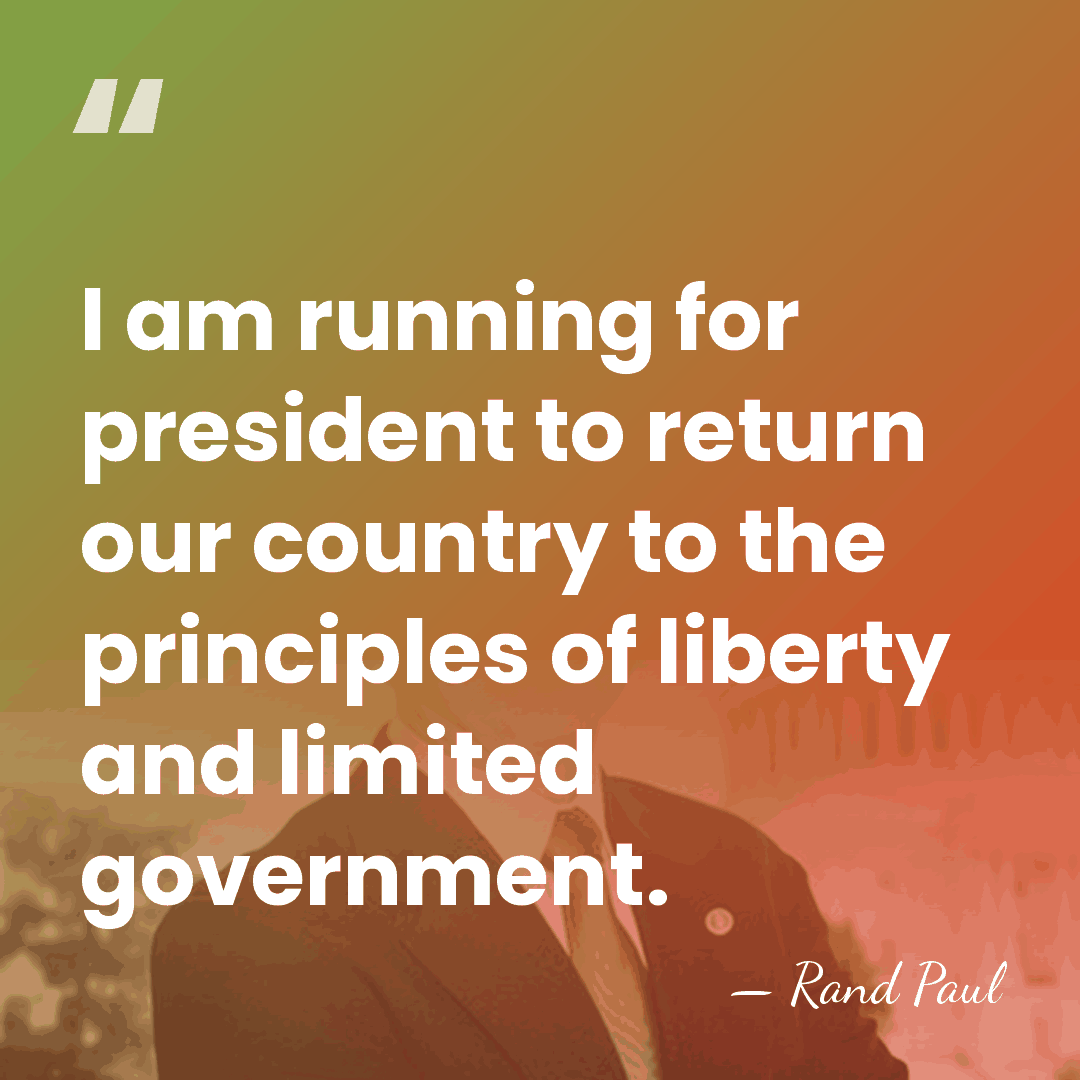 I am running for president to return our country to the principles&hellip; - Rand Paul