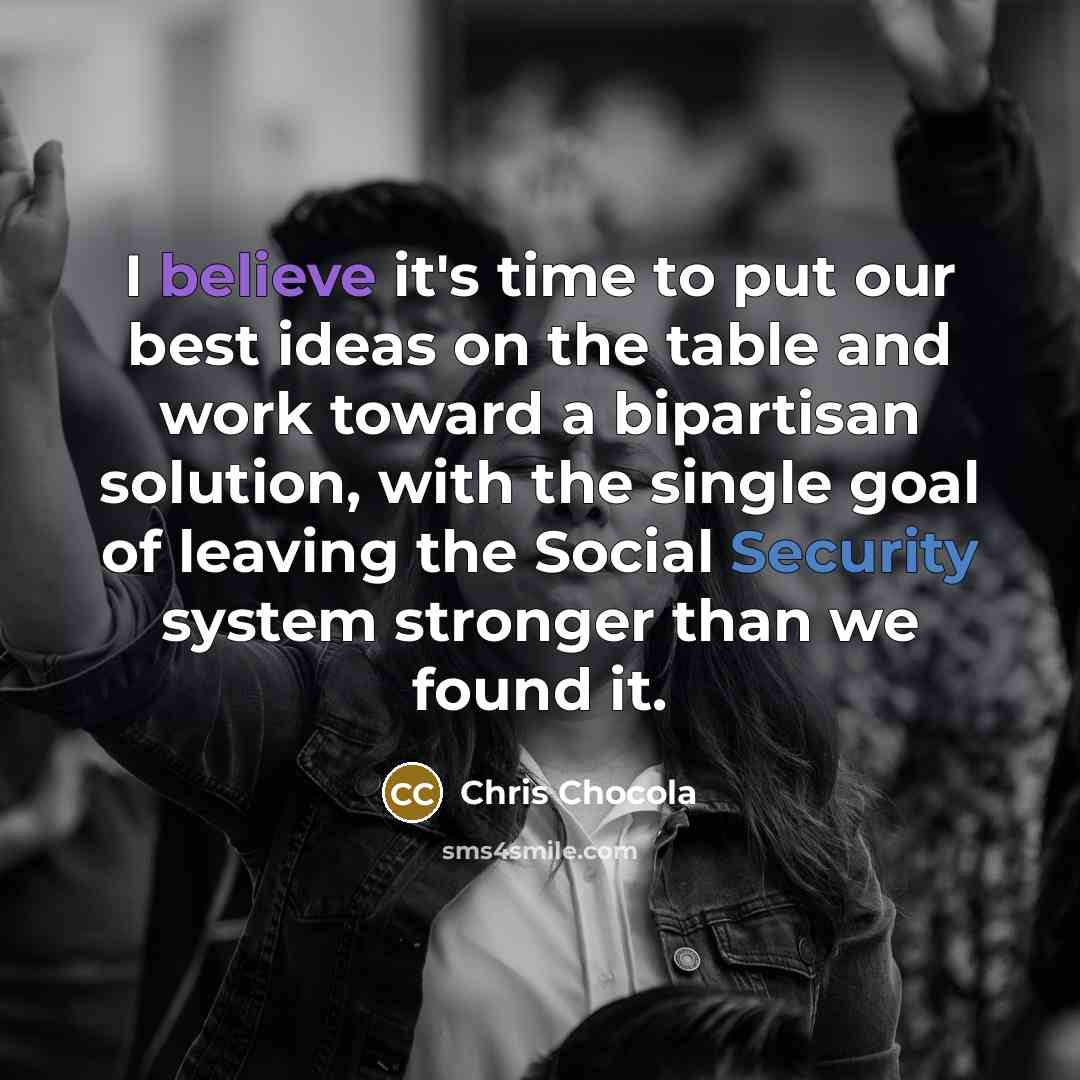 “I believe it's time to put our best ideas on…” quote by Chris Chocola