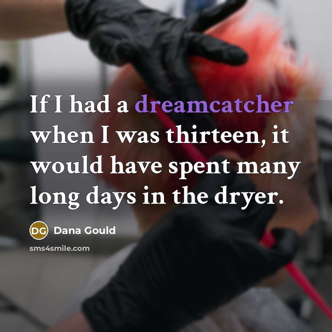 “If I had a dreamcatcher when I was thirteen, it…” quote by Dana Gould