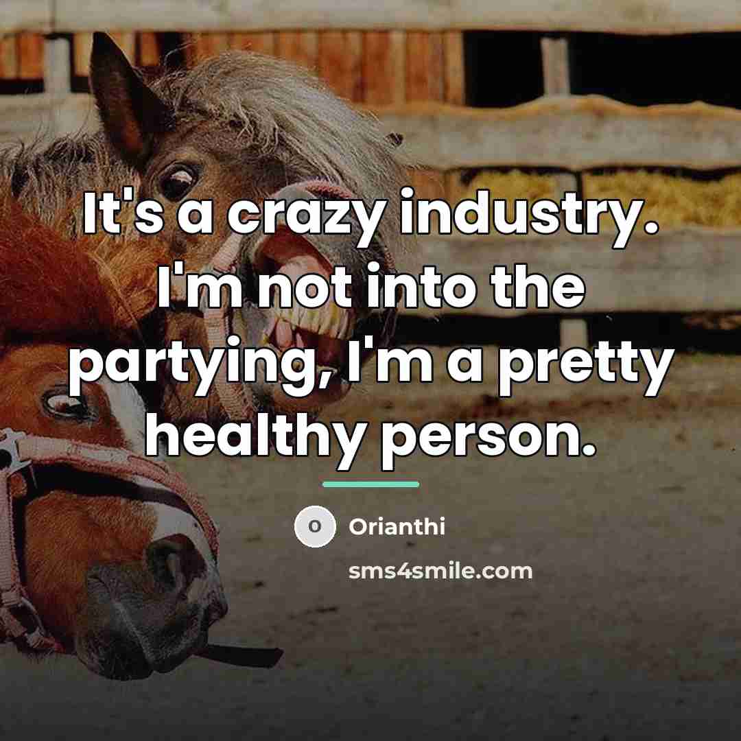 “It's a crazy industry. I'm not into the partying, I'm…” quote by Orianthi