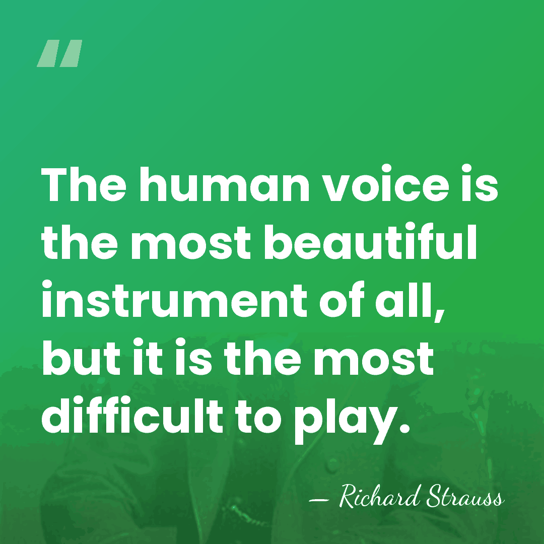 The human voice is the most beautiful instrument of all, but it&hellip; - Richard Strauss