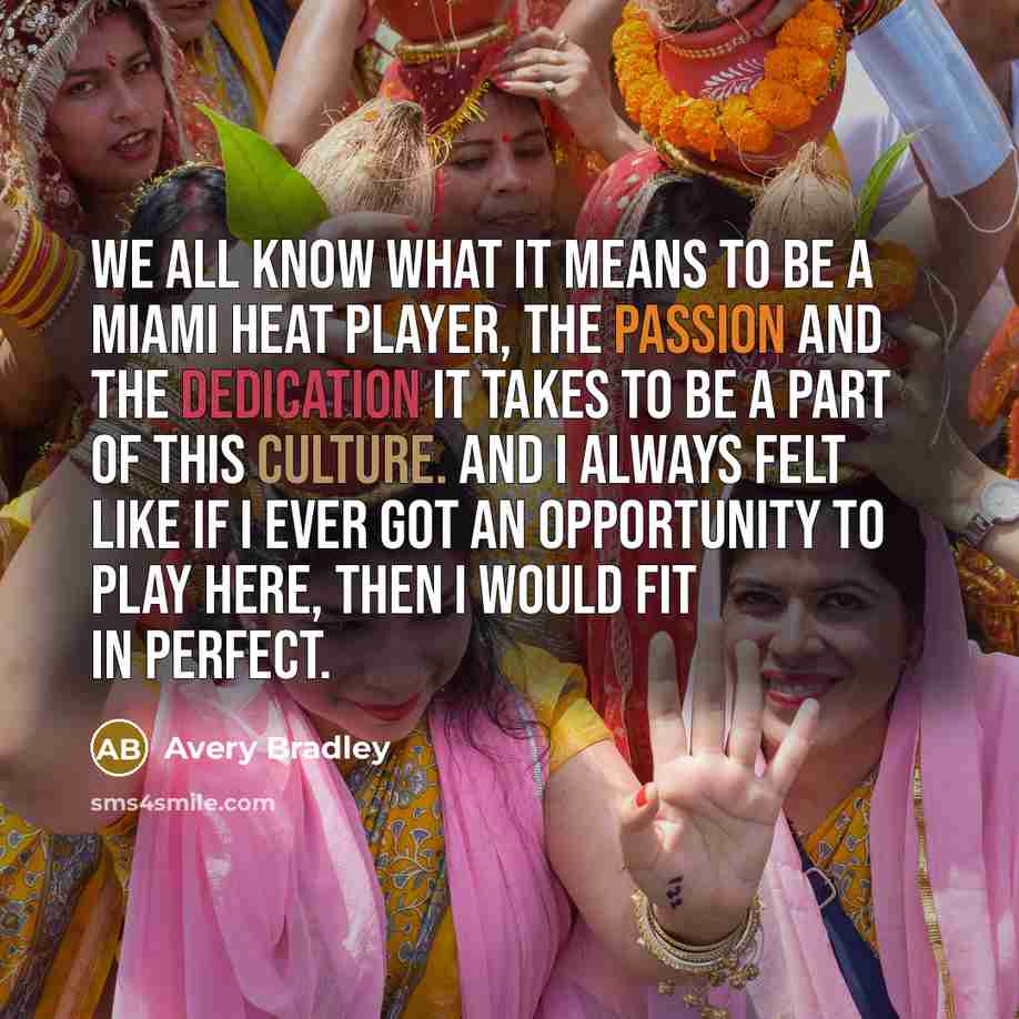 “We all know what it means to be a Miami…” quote by Avery Bradley