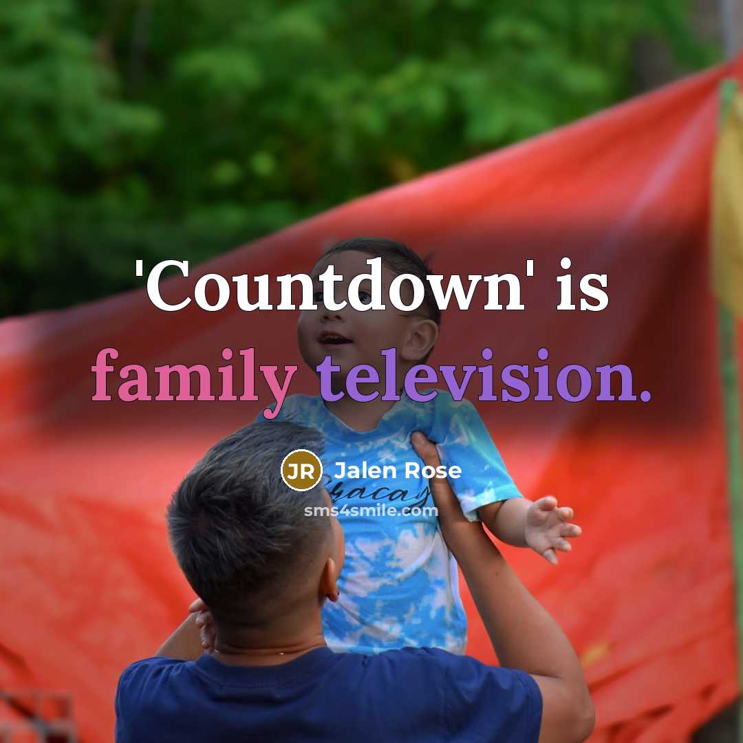 “'Countdown' is family television.” quote by Jalen Rose