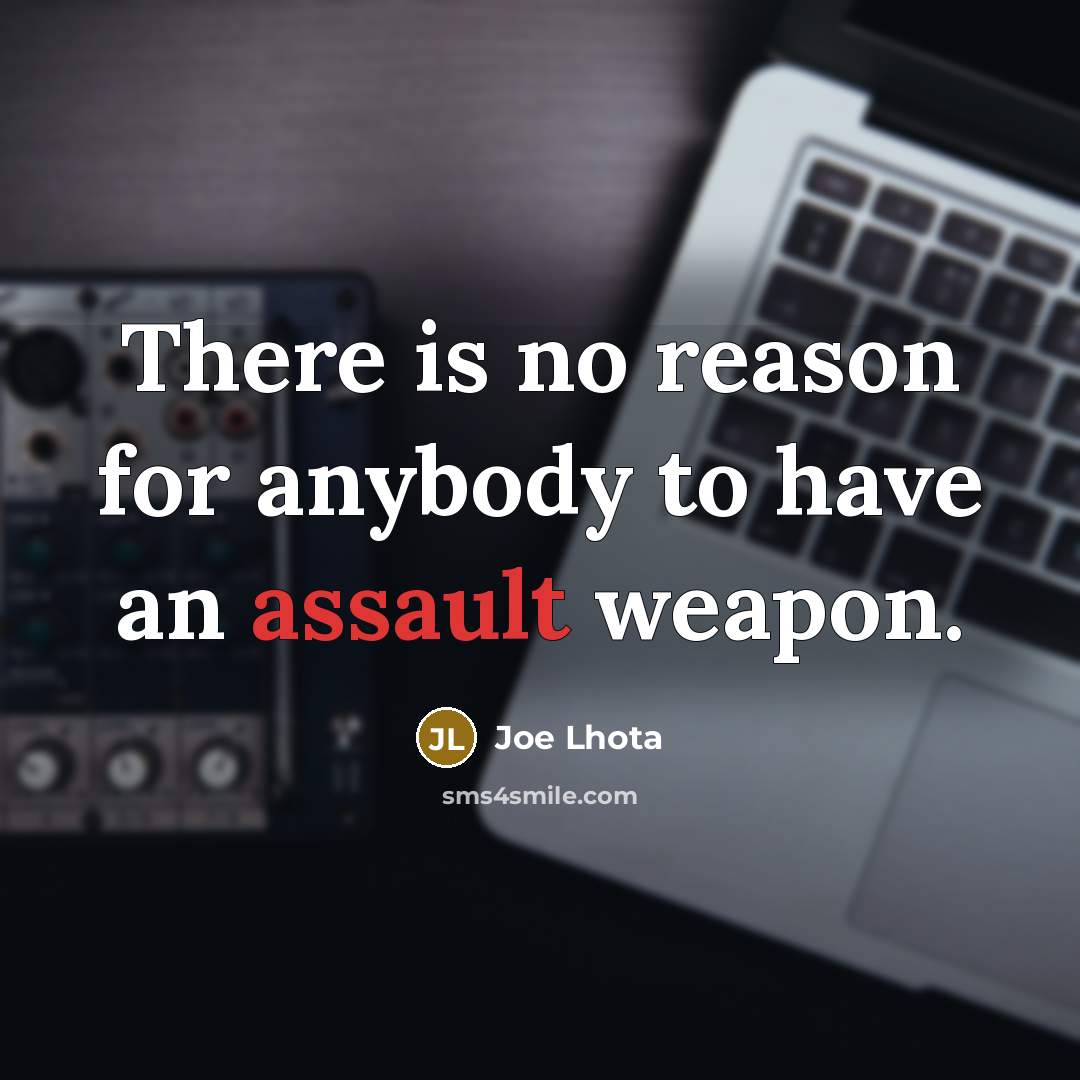 “There is no reason for anybody to have an assault…” quote by Joe Lhota