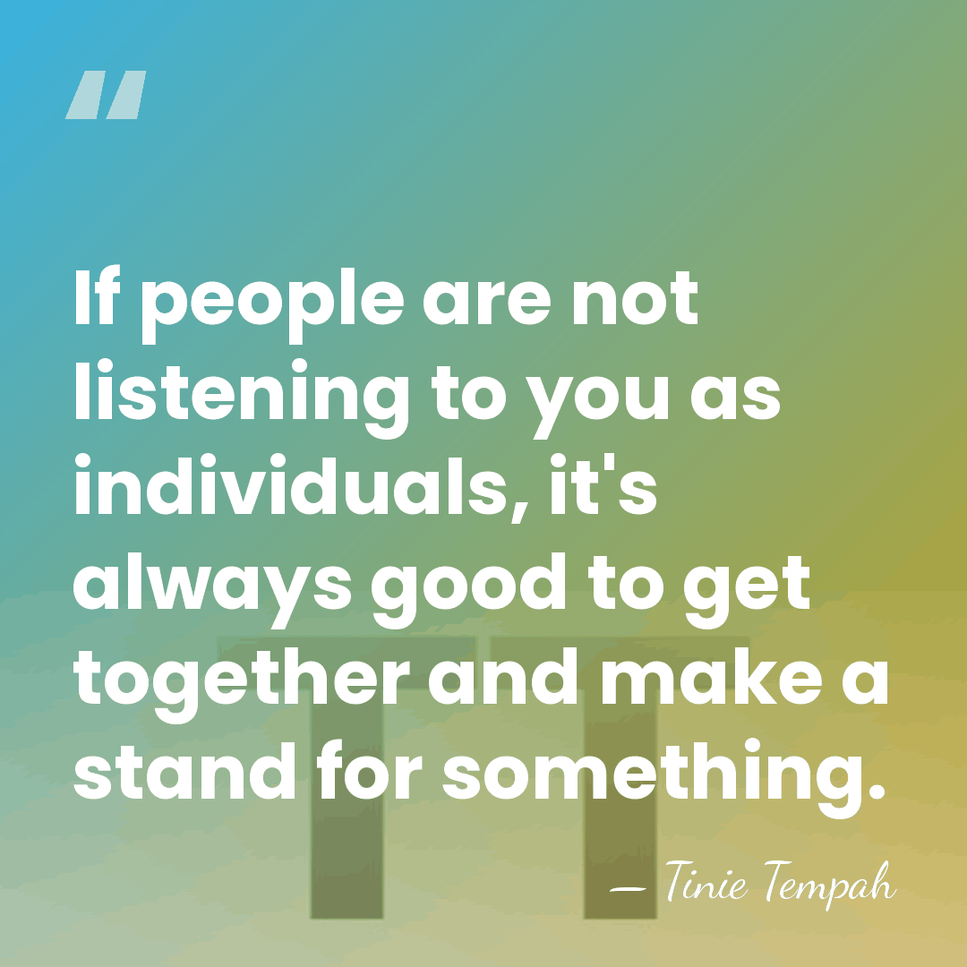If people are not listening to you as individuals, it's always good&hellip; - Tinie Tempah