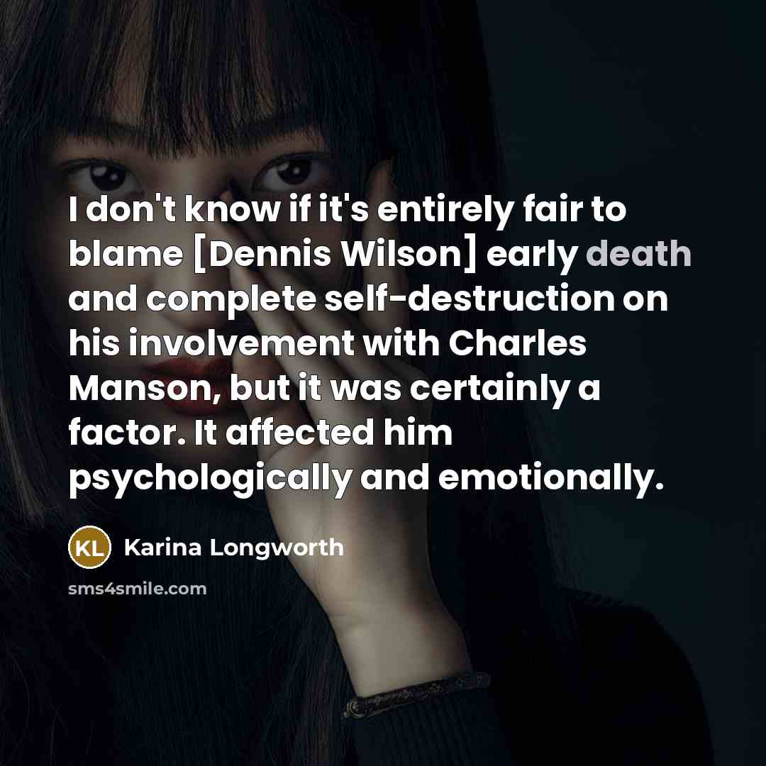 “I don't know if it's entirely fair to blame [Dennis…” quote by Karina Longworth