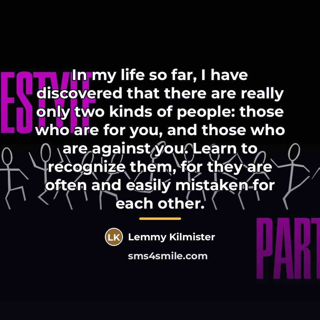 “In my life so far, I have discovered that there…” quote by Lemmy Kilmister