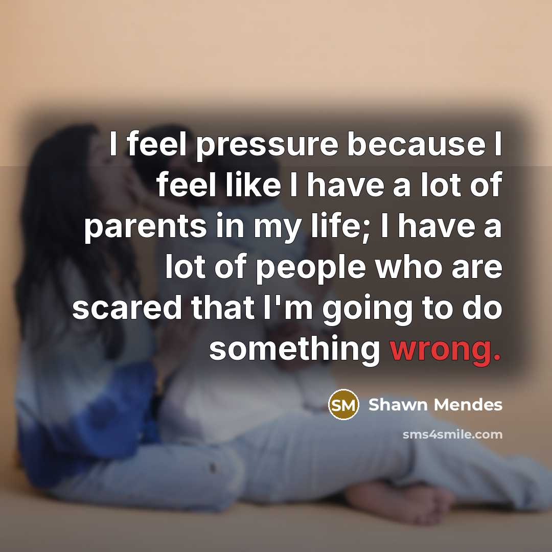 “I feel pressure because I feel like I have a…” quote by Shawn Mendes