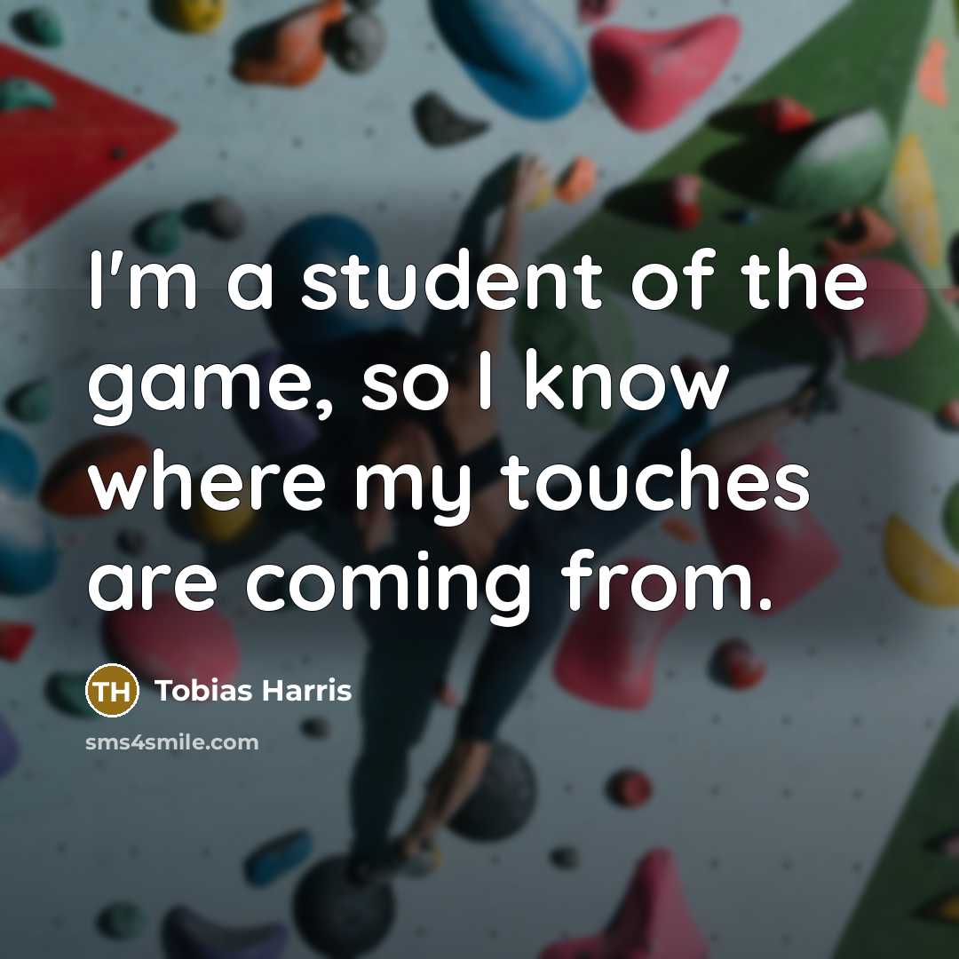 “I'm a student of the game, so I know where…” quote by Tobias Harris