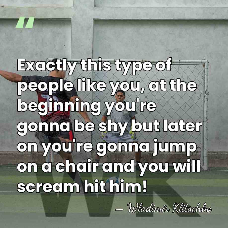 Exactly this type of people like you, at the beginning you're gonna&hellip; - Wladimir Klitschko