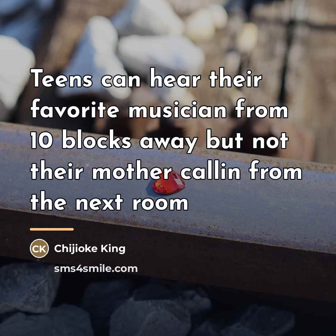 “Teens can hear their favorite musician from 10 blocks away…” quote by Chijioke King