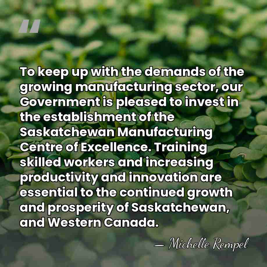 To keep up with the demands of the growing manufacturing sector, our&hellip; - Michelle Rempel