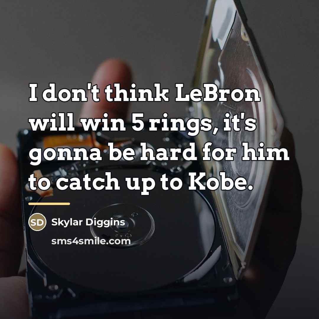 “I don't think LeBron will win 5 rings, it's gonna…” quote by Skylar Diggins