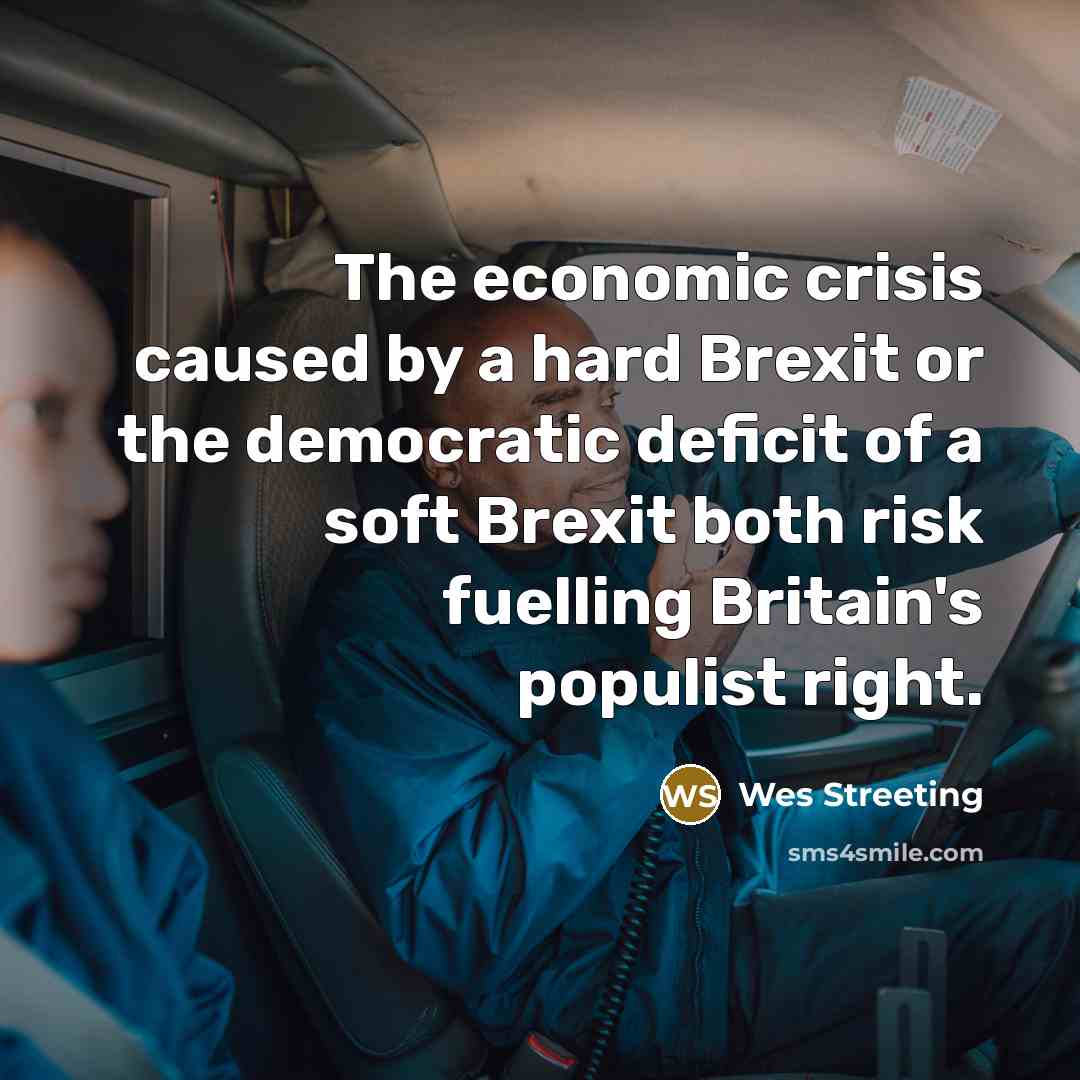 “The economic crisis caused by a hard Brexit or the…” quote by Wes Streeting