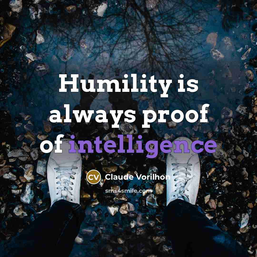 “Humility is always proof of intelligence…” quote by Claude Vorilhon
