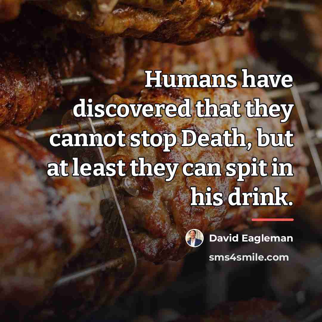 “Humans have discovered that they cannot stop Death, but at…” quote by David Eagleman