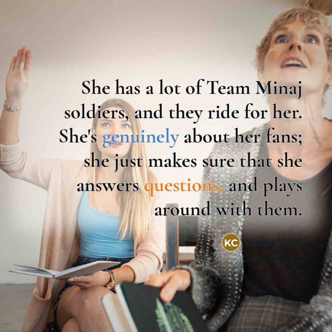 “She has a lot of Team Minaj soldiers, and they…” quote by Karen Civil
