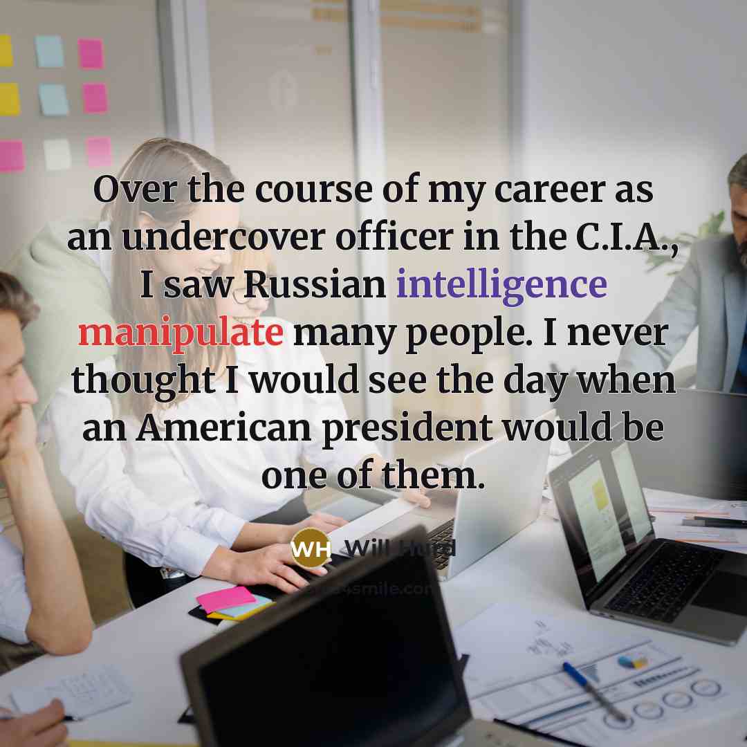 “Over the course of my career as an undercover officer…” quote by Will Hurd