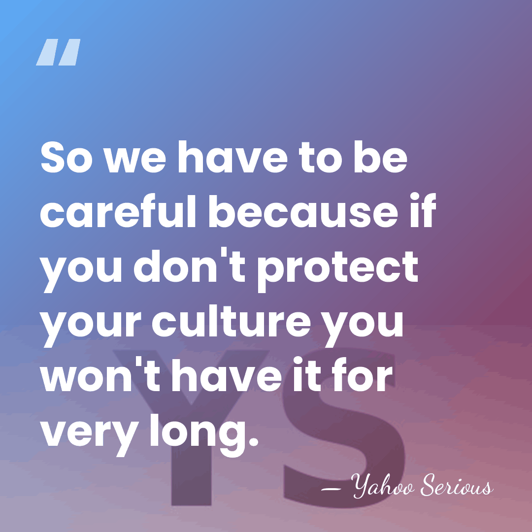 So we have to be careful because if you don't protect your&hellip; - Yahoo Serious