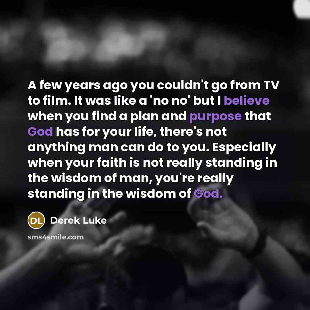 “A few years ago you couldn't go from TV to…” quote by Derek Luke
