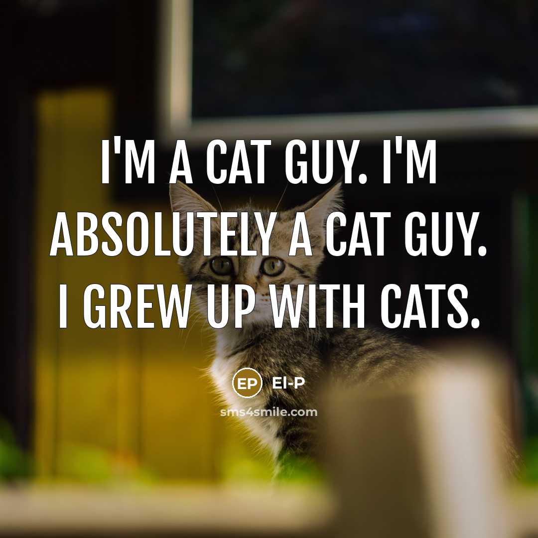 “I'm a cat guy. I'm absolutely a cat guy. I…” quote by El-P