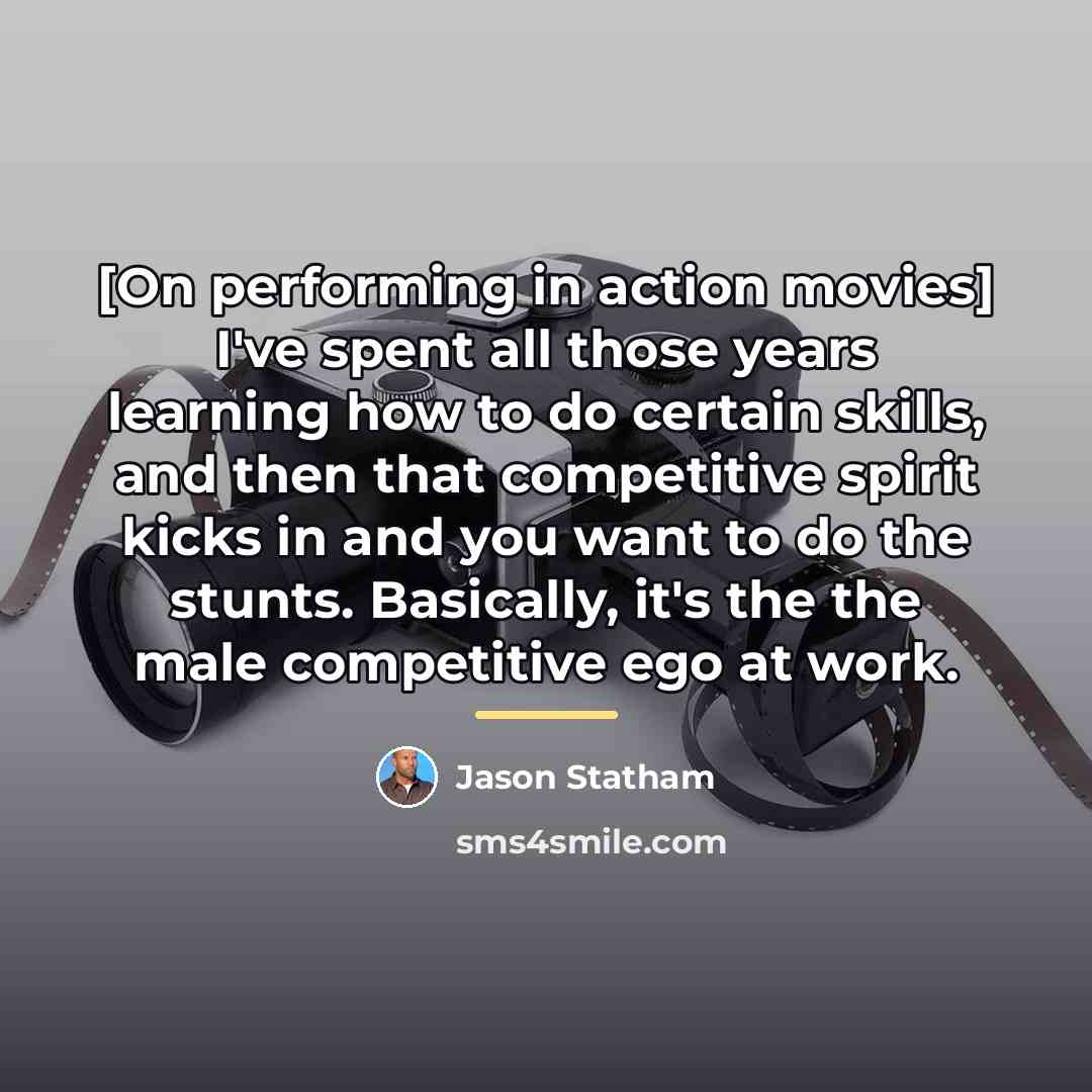“[On performing in action movies] I've spent all those years…” quote by Jason Statham