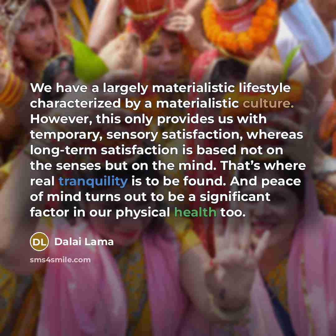 “We have a largely materialistic lifestyle characterized by a materialistic…” quote by Dalai Lama