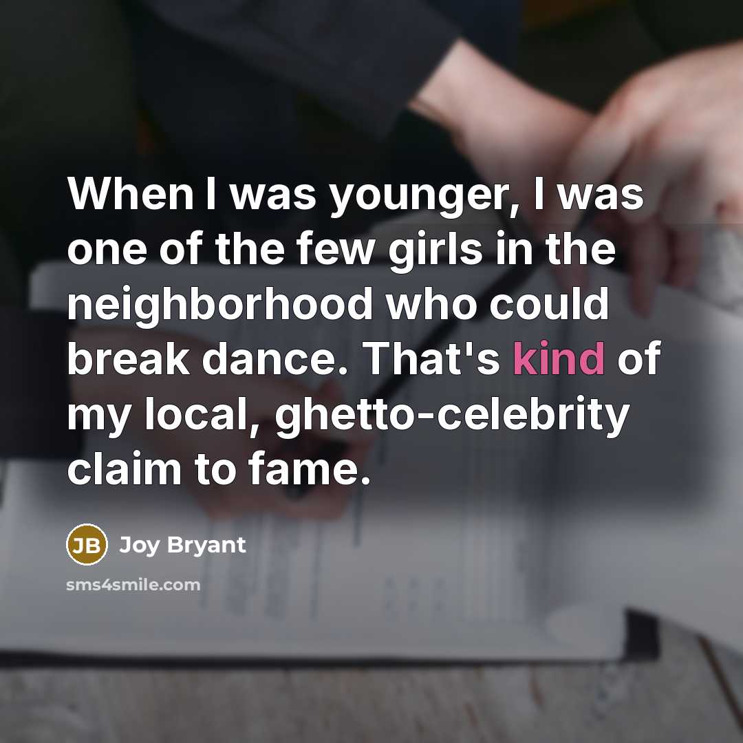 “When I was younger, I was one of the few…” quote by Joy Bryant
