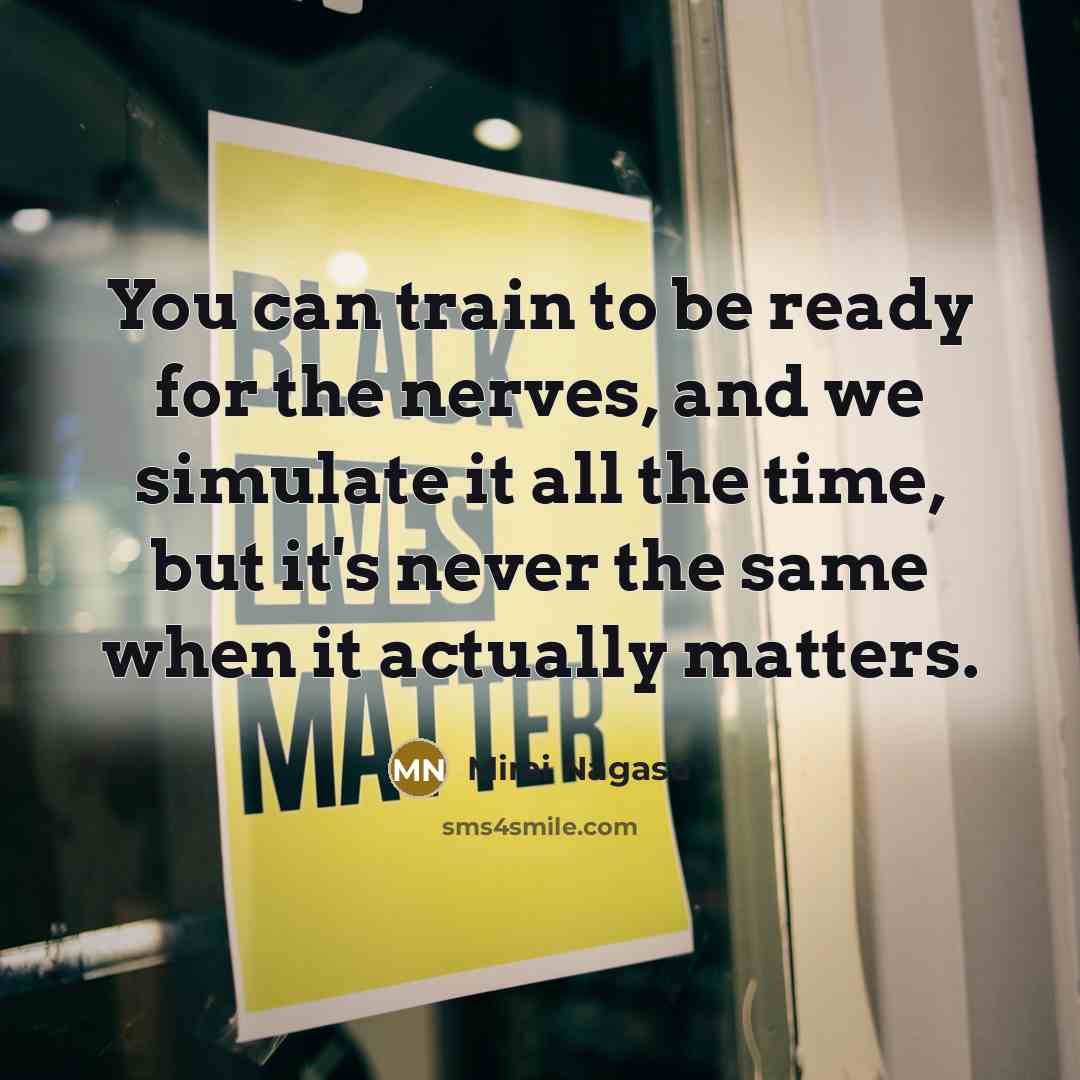 “You can train to be ready for the nerves, and…” quote by Mirai Nagasu