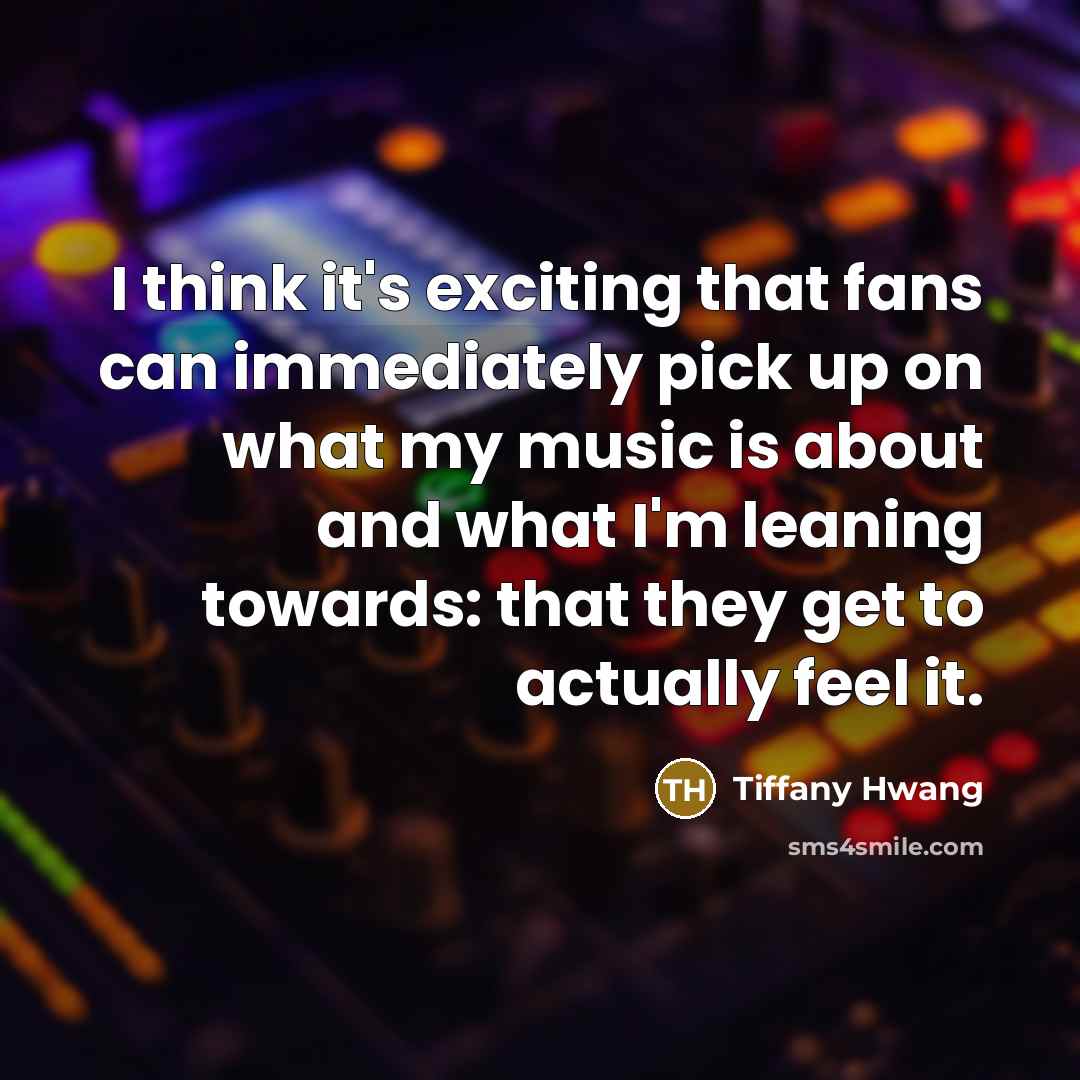 “I think it's exciting that fans can immediately pick up…” quote by Tiffany Hwang