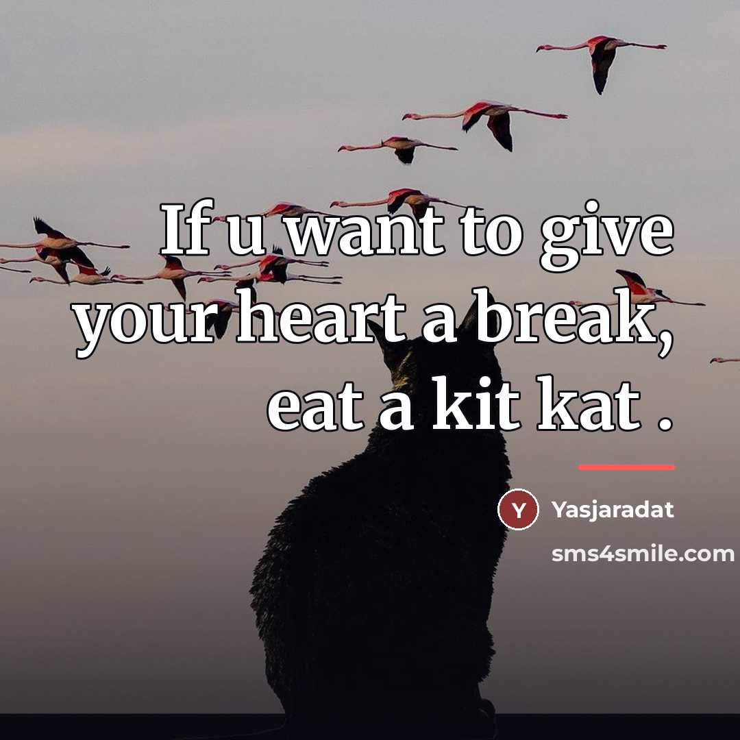 “If u want to give your heart a break, eat…” quote by Yasjaradat