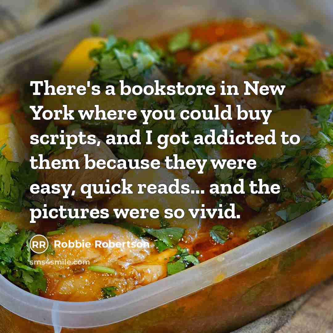 “There's a bookstore in New York where you could buy…” quote by Robbie Robertson