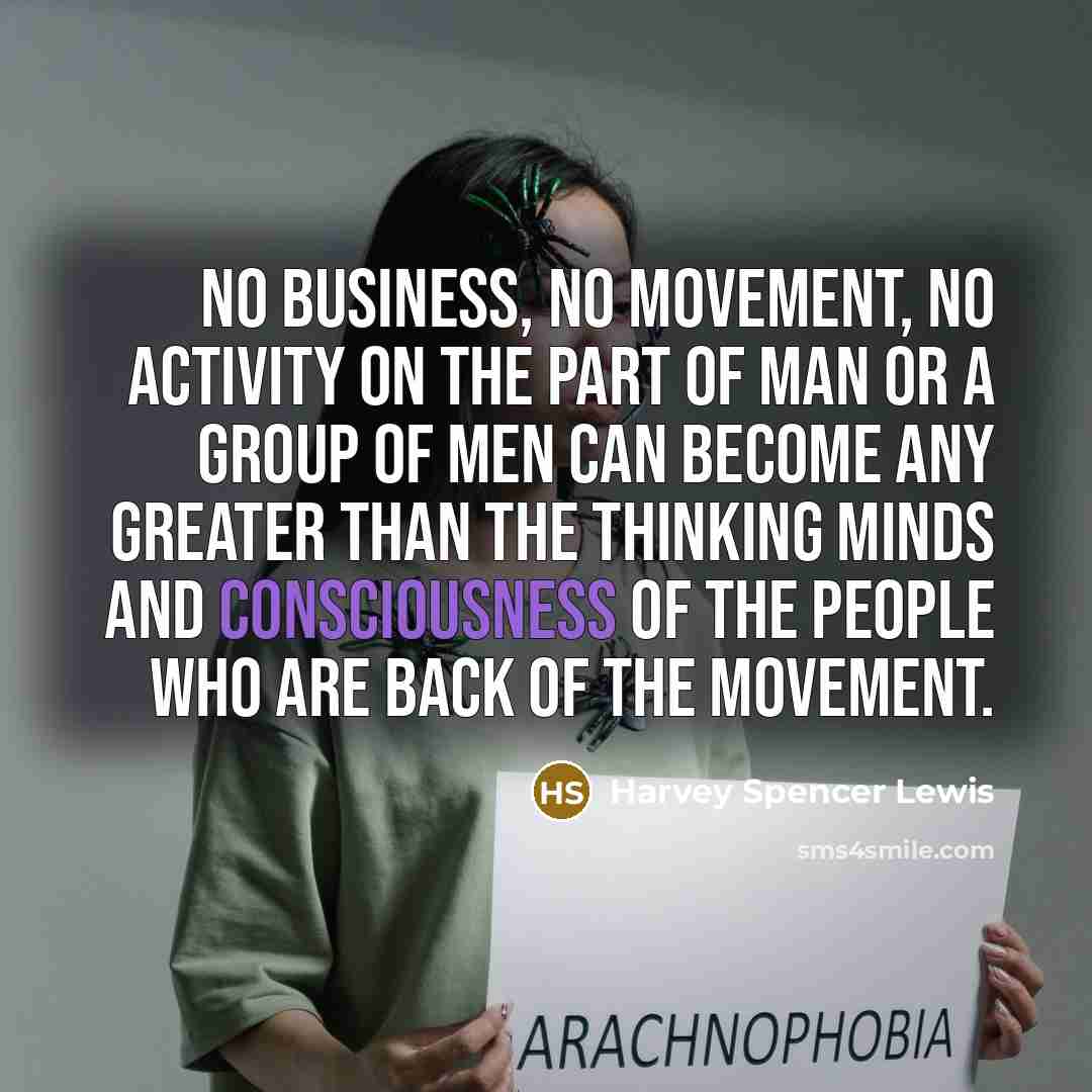“No business, no movement, no activity on the part of…” quote by Harvey Spencer Lewis