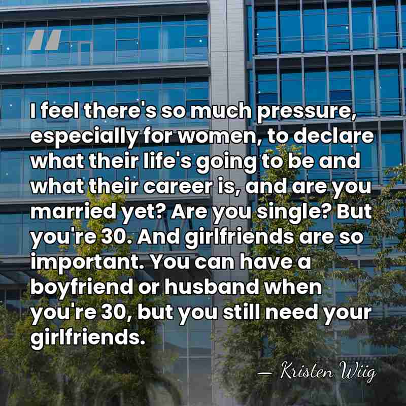 I feel there's so much pressure, especially for women, to declare what&hellip; - Kristen Wiig