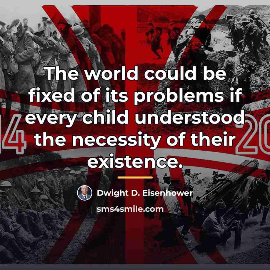 “The world could be fixed of its problems if every…” quote by Dwight D. Eisenhower
