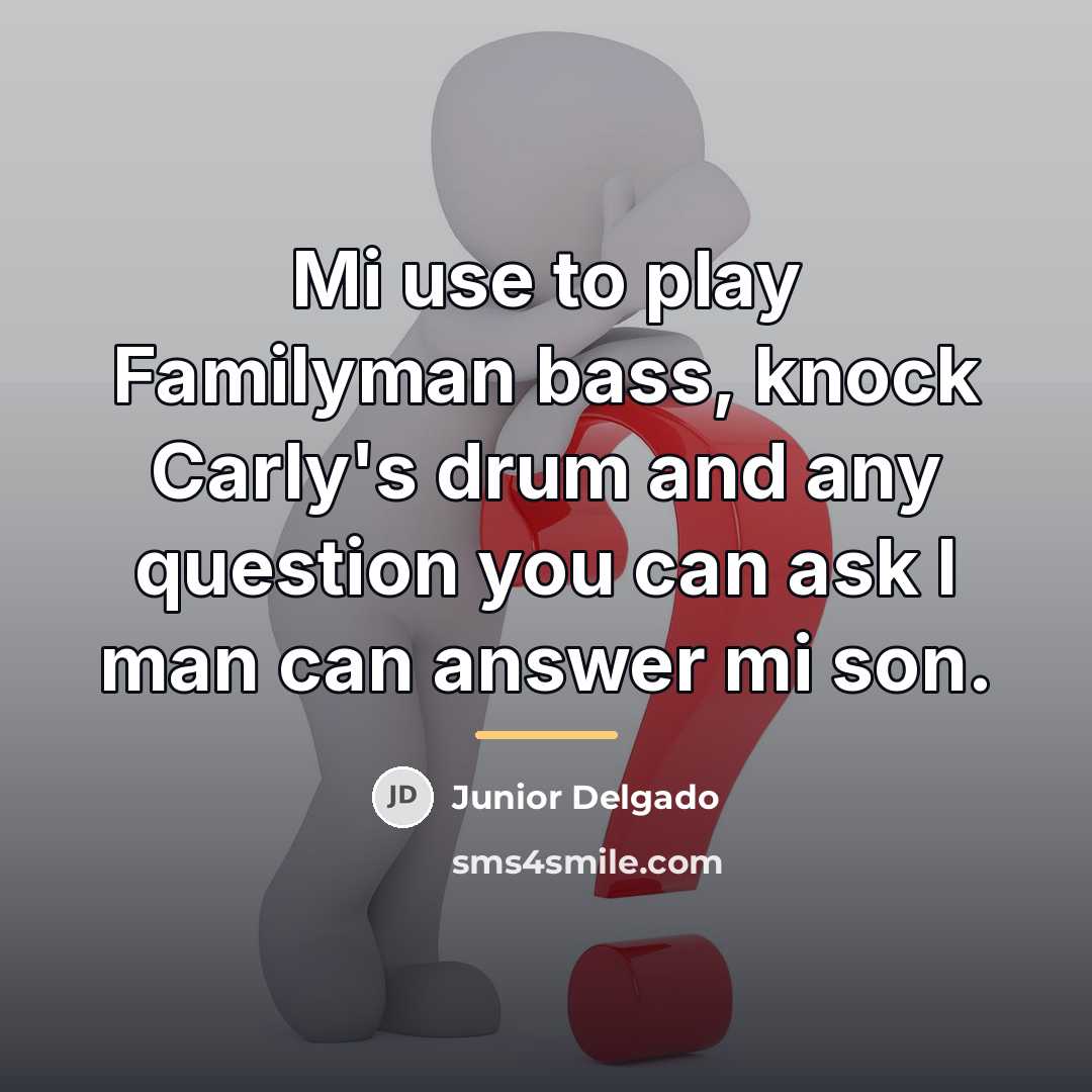 “Mi use to play Familyman bass, knock Carly's drum and…” quote by Junior Delgado