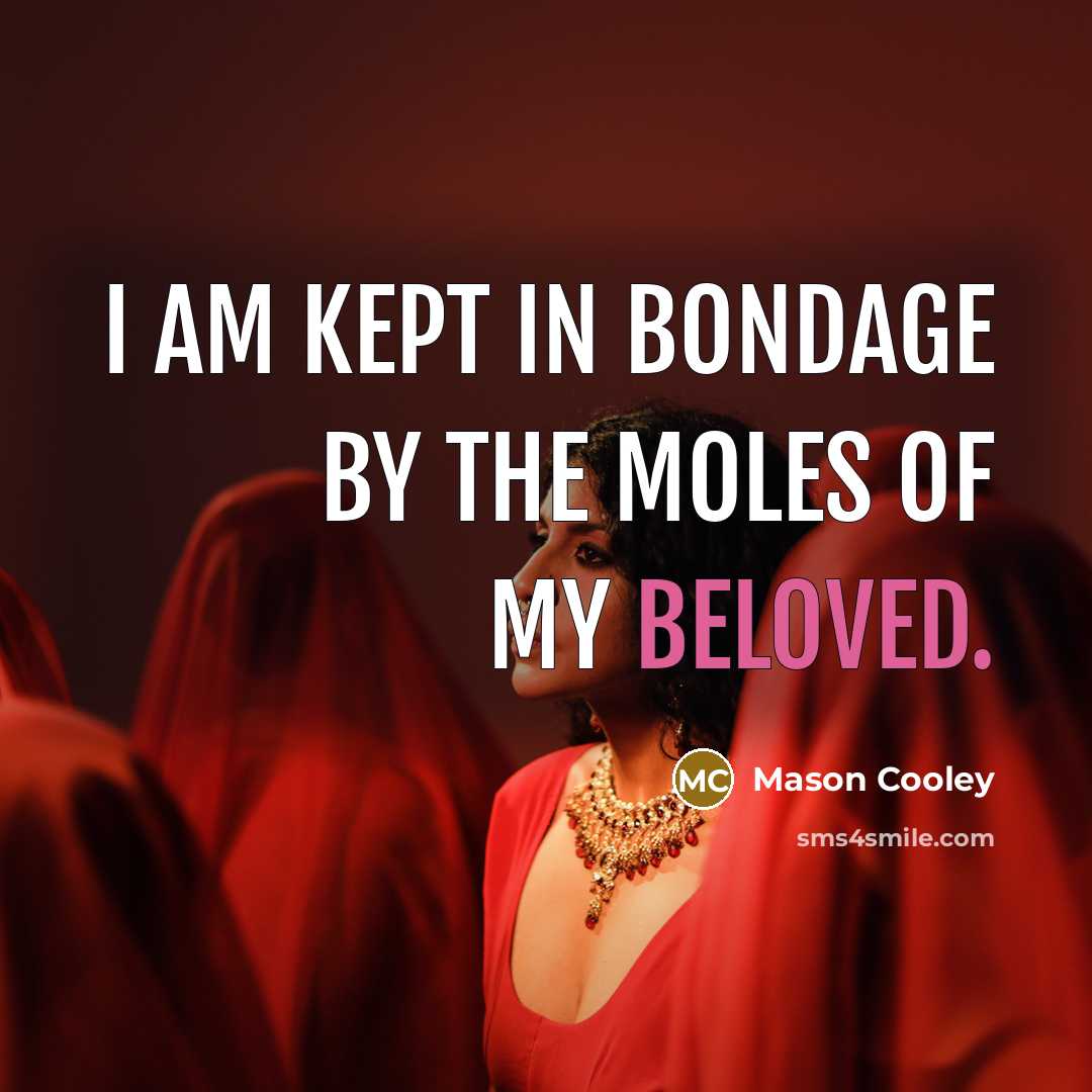 “I am kept in bondage by the moles of my…” quote by Mason Cooley