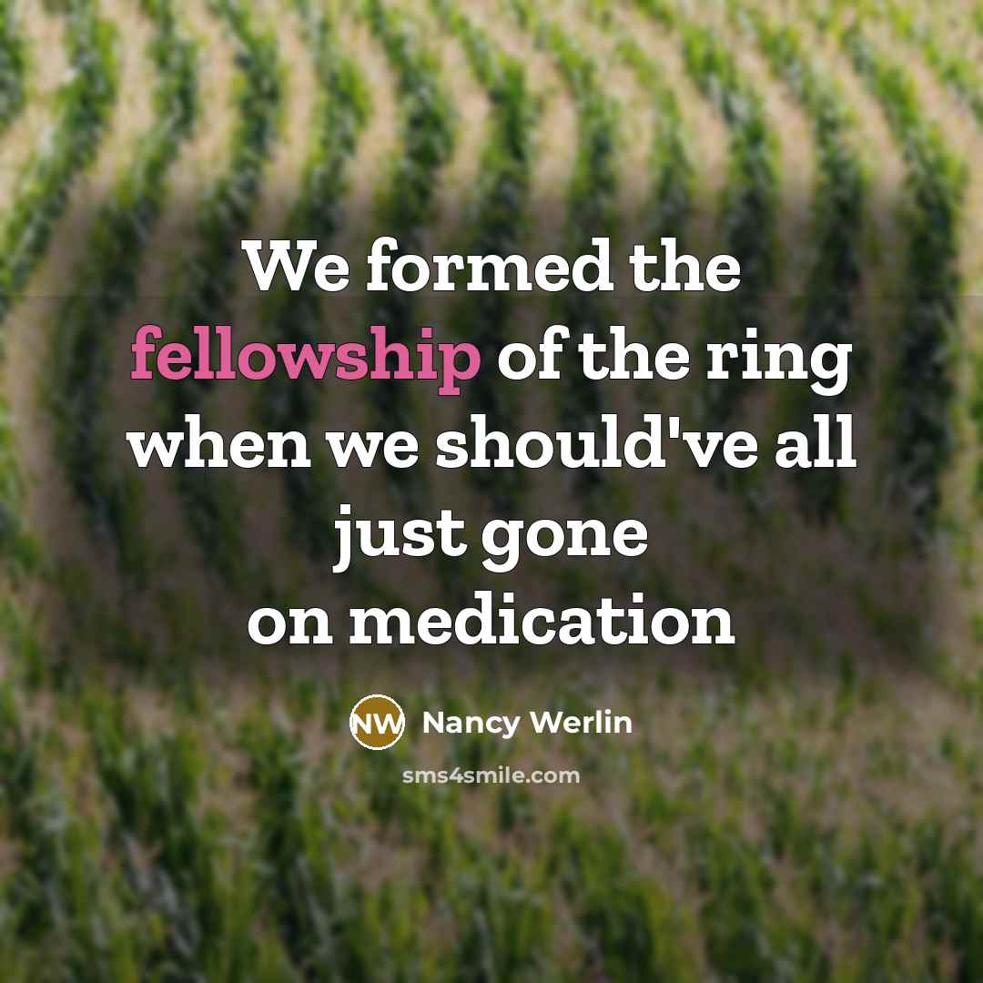 “We formed the fellowship of the ring when we should've…” quote by Nancy Werlin