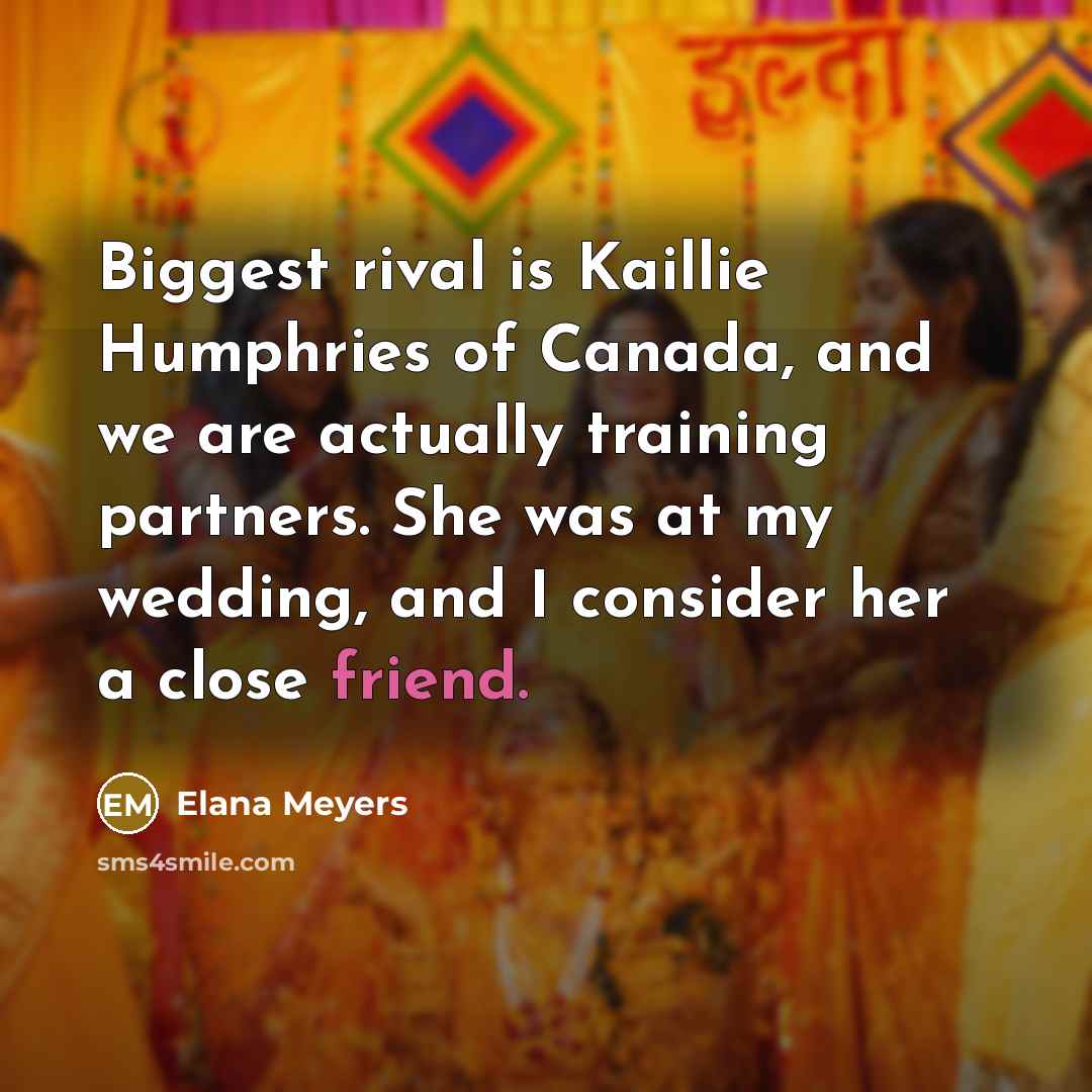 “Biggest rival is Kaillie Humphries of Canada, and we are…” quote by Elana Meyers